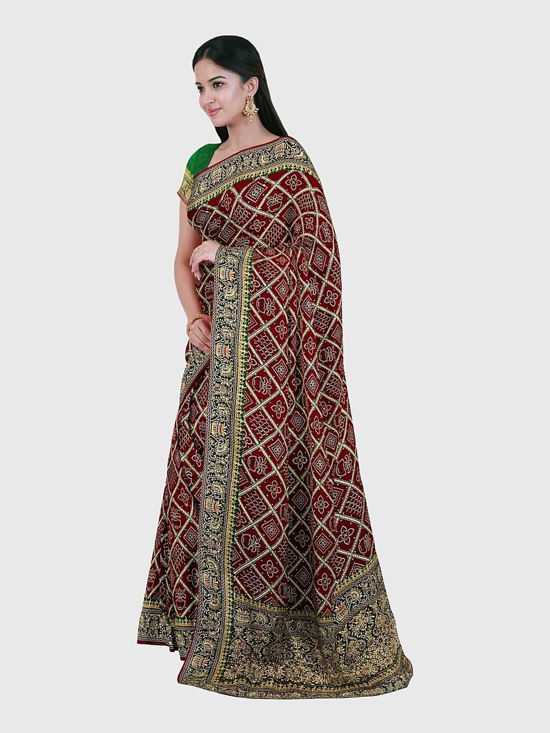 Buy Fancy Synthetic Saree for Women Online from India's Luxury Designers  2024