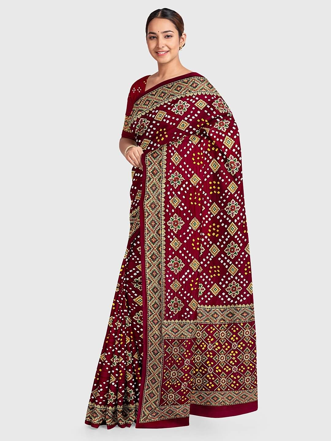 Gajji buy silk badhani saree indian sari