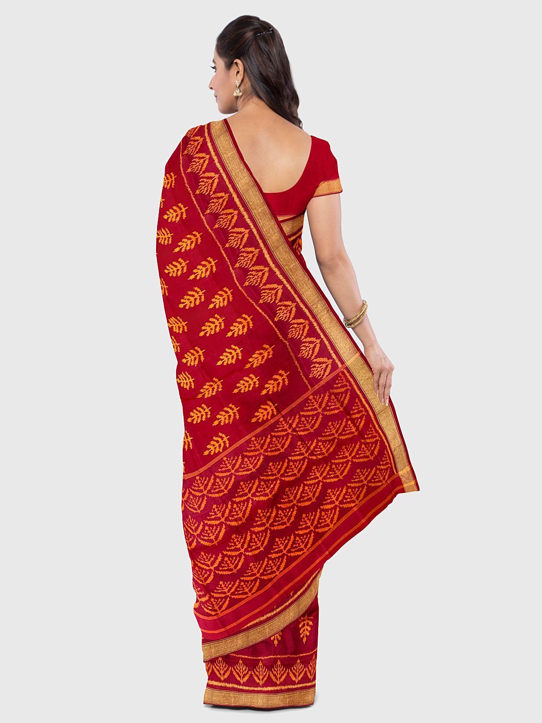 Ikkat Patola with weaving gold jari, Traditional Saree, Wedding Saree, Pure Silk shops Patola Saree Women Saree