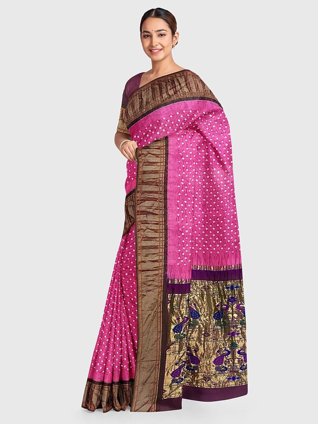 Purple Sarees - Buy Purple Sarees online in India
