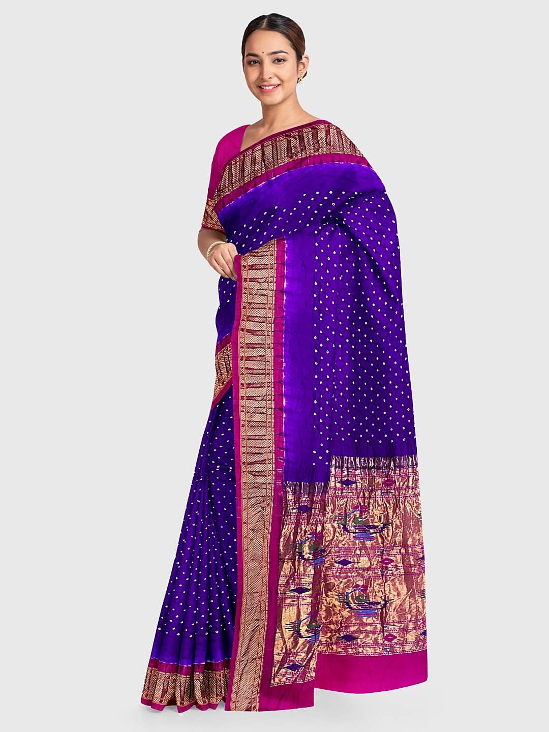 Buy Blue Designer Function Wear Banarasi Soft Silk Saree – Glamatyou Fashion