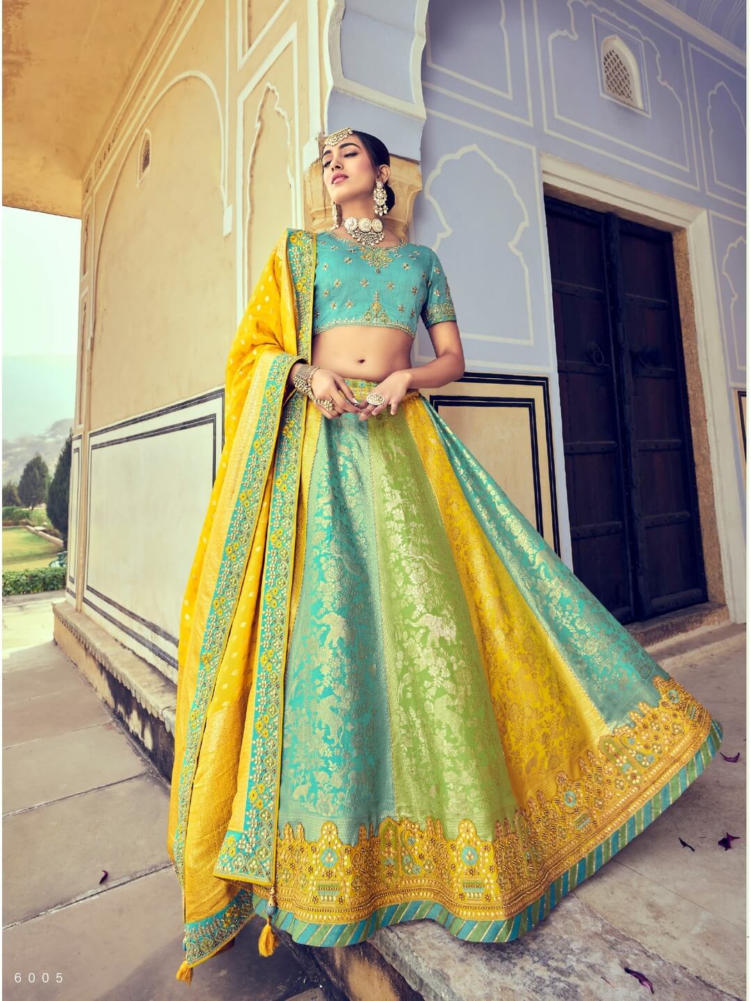Shop Online Peach Embroidered Silk Lehenga with Dupatta in USA – Pure  Elegance