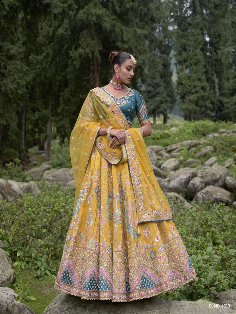Designer Wedding Lehengas - Bridesmaid, Reception & Haldi Lehengas for  Women - Crop Top & Skirts - Seasons India