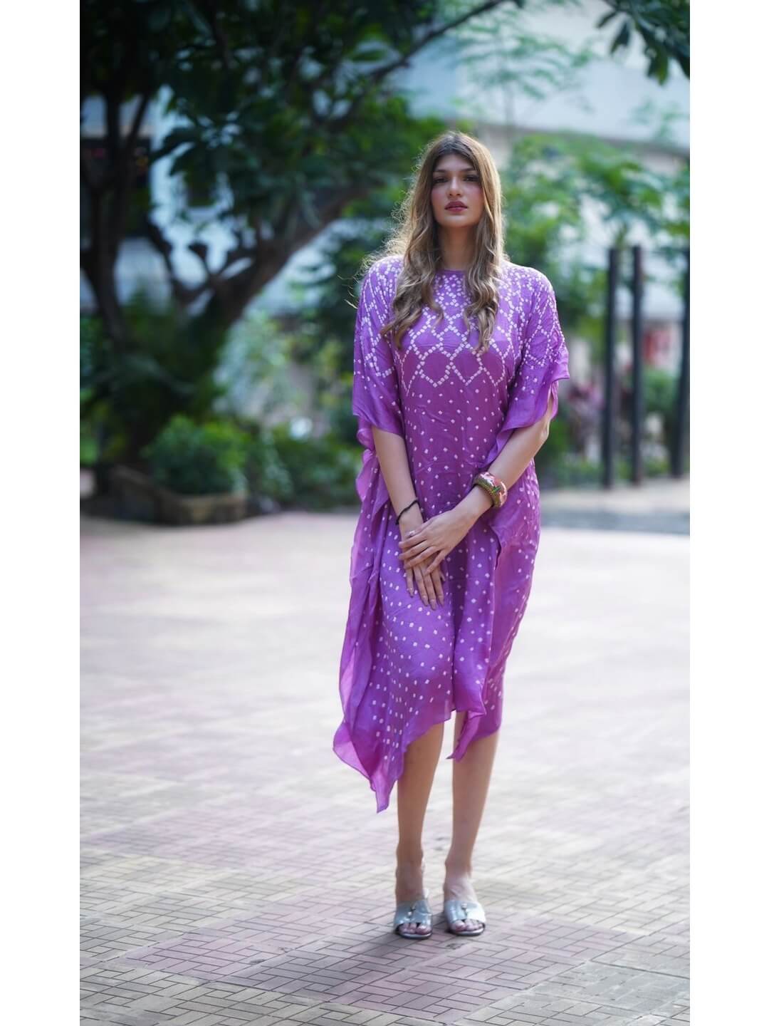 Purple Kaftan in Modal Silk – Khatri Jamnadas Bechardas