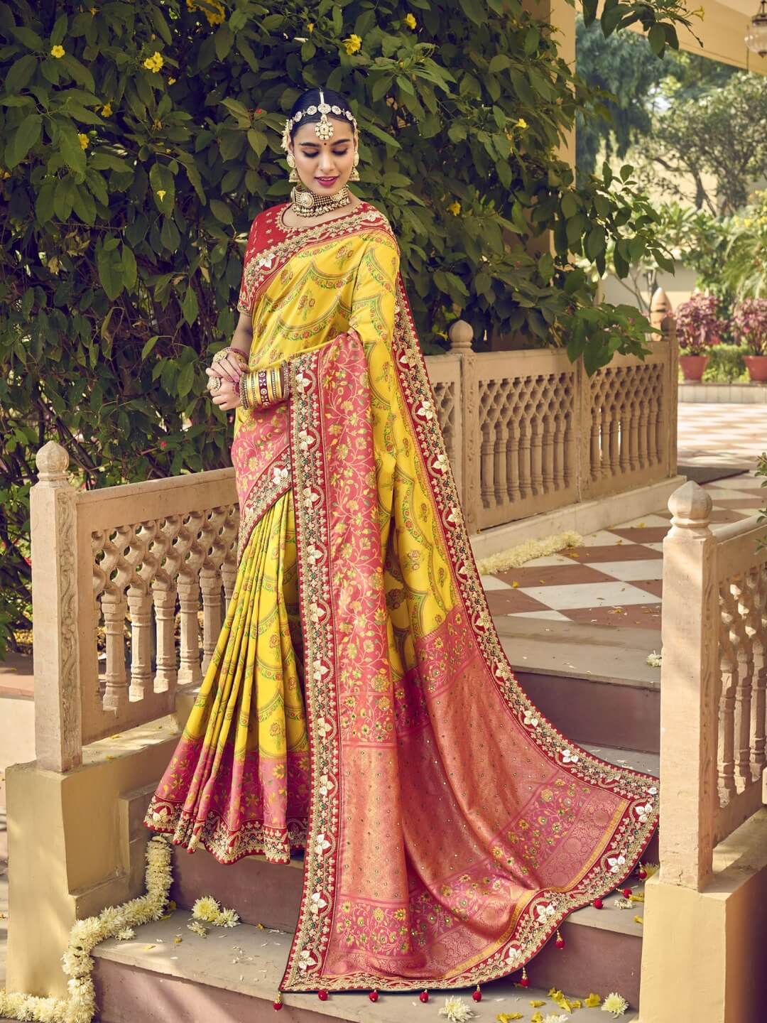 Shreedevi Textile Coimbatore Multi Coloured Synthetic Crepe Saree-14101 |  Women dress collection, Saree designs, Fancy sarees